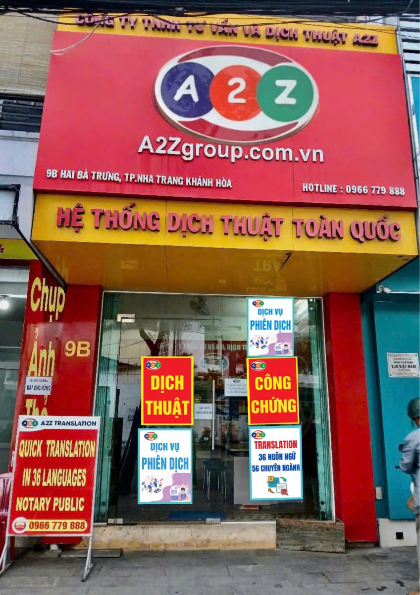 Dịch Thuật Công Chứng Tiêng Pháp Tại Nha Trang