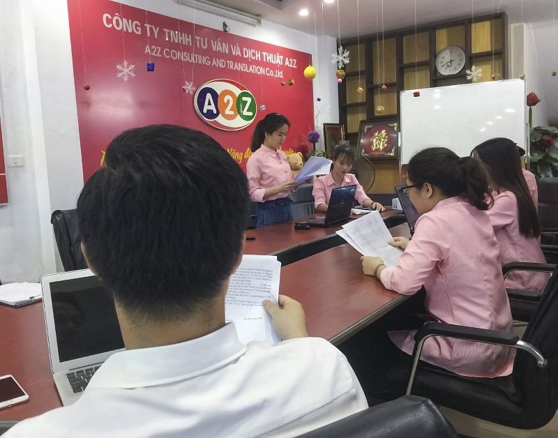 Nhân viên văn phòng dịch thuật công chứng Hà Tĩnh