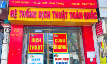 Dịch thuật thị xã Dĩ An - Bình Dương