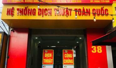 Dịch thuật công chứng huyện Trảng Bom