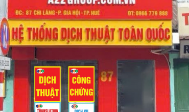 Dịch thuật công chứng tại Thừa Thiên Huế