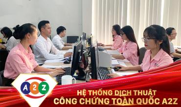 Dịch thuật công chứng quận Tân Phú