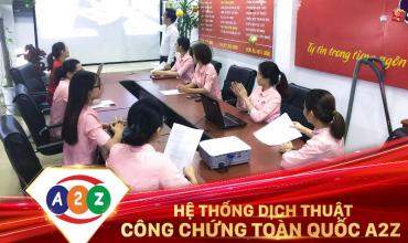 Dịch thuật công chứng huyện Phổ Yên