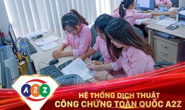 Dịch thuật công chứng huyện Yên Lập