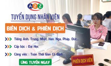 Tuyển nhân viên biên - phiên dịch viên